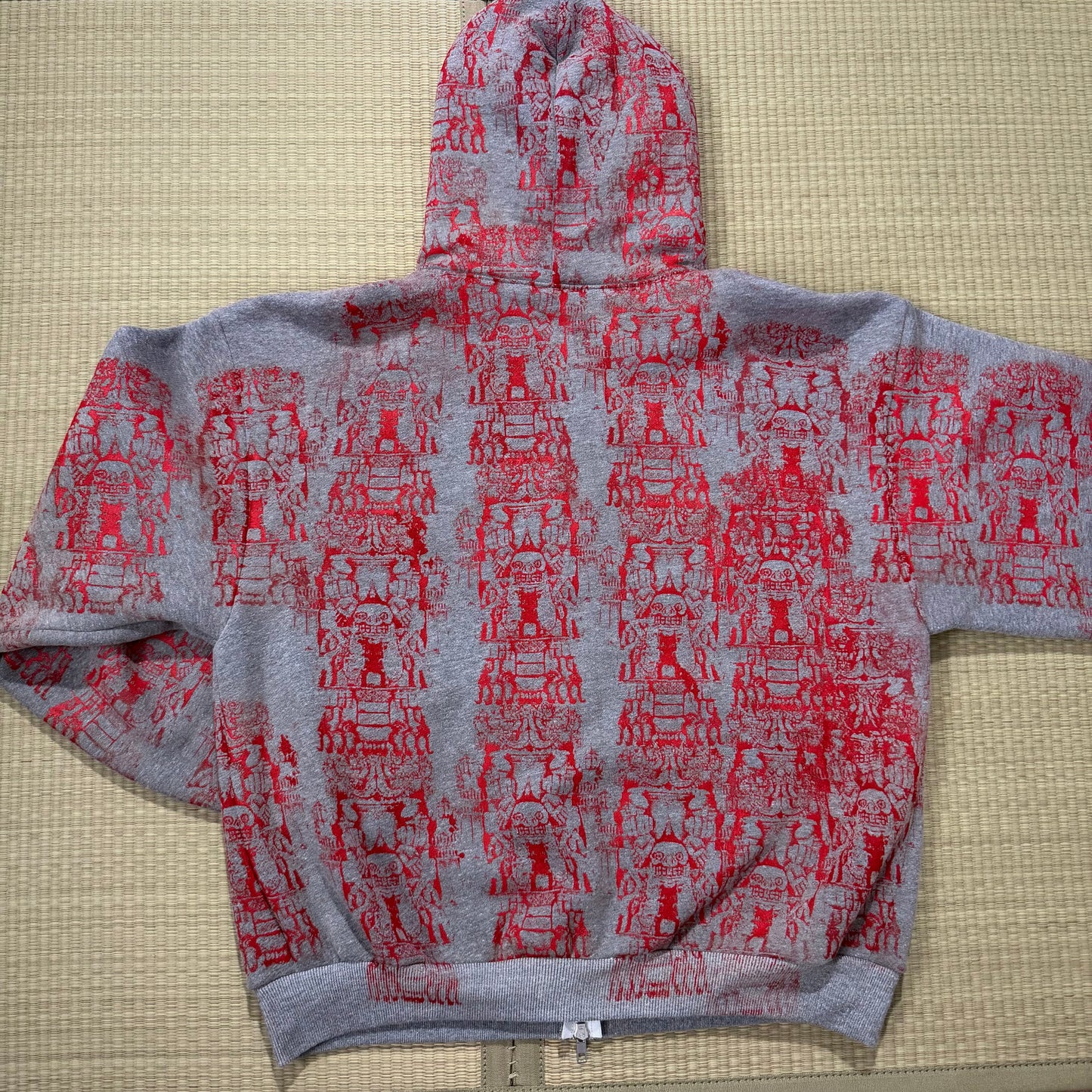 Handprinted Coatlicue Zip-Up